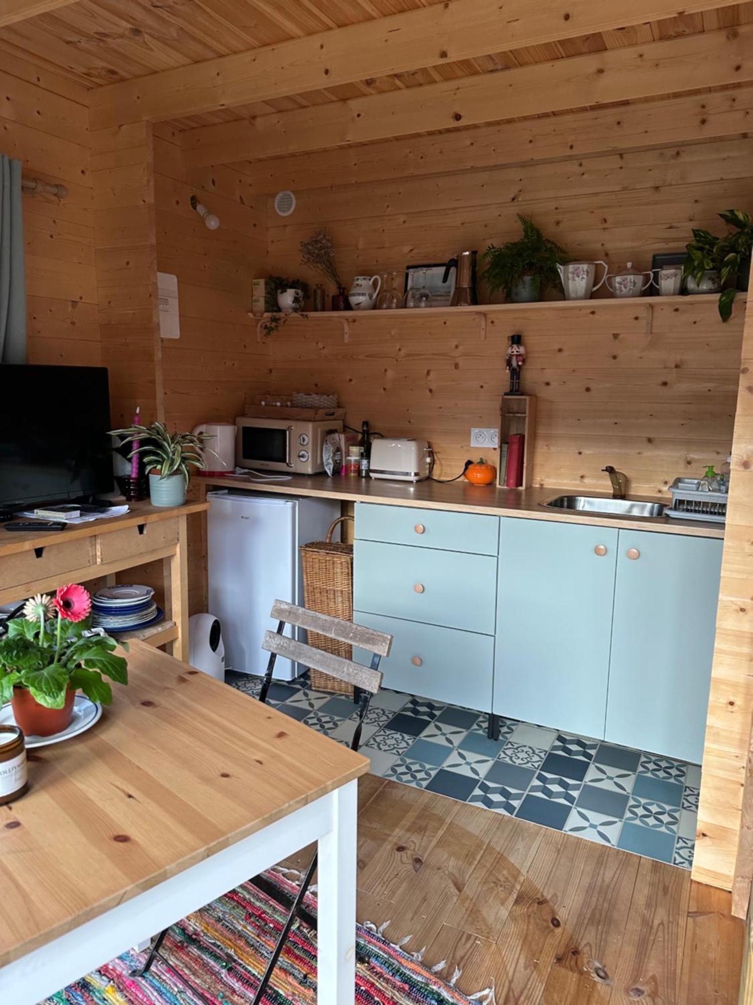 Maison En Bois 1 Chambre 4 Couchages Type Tiny House Γκρανβίλ Εξωτερικό φωτογραφία