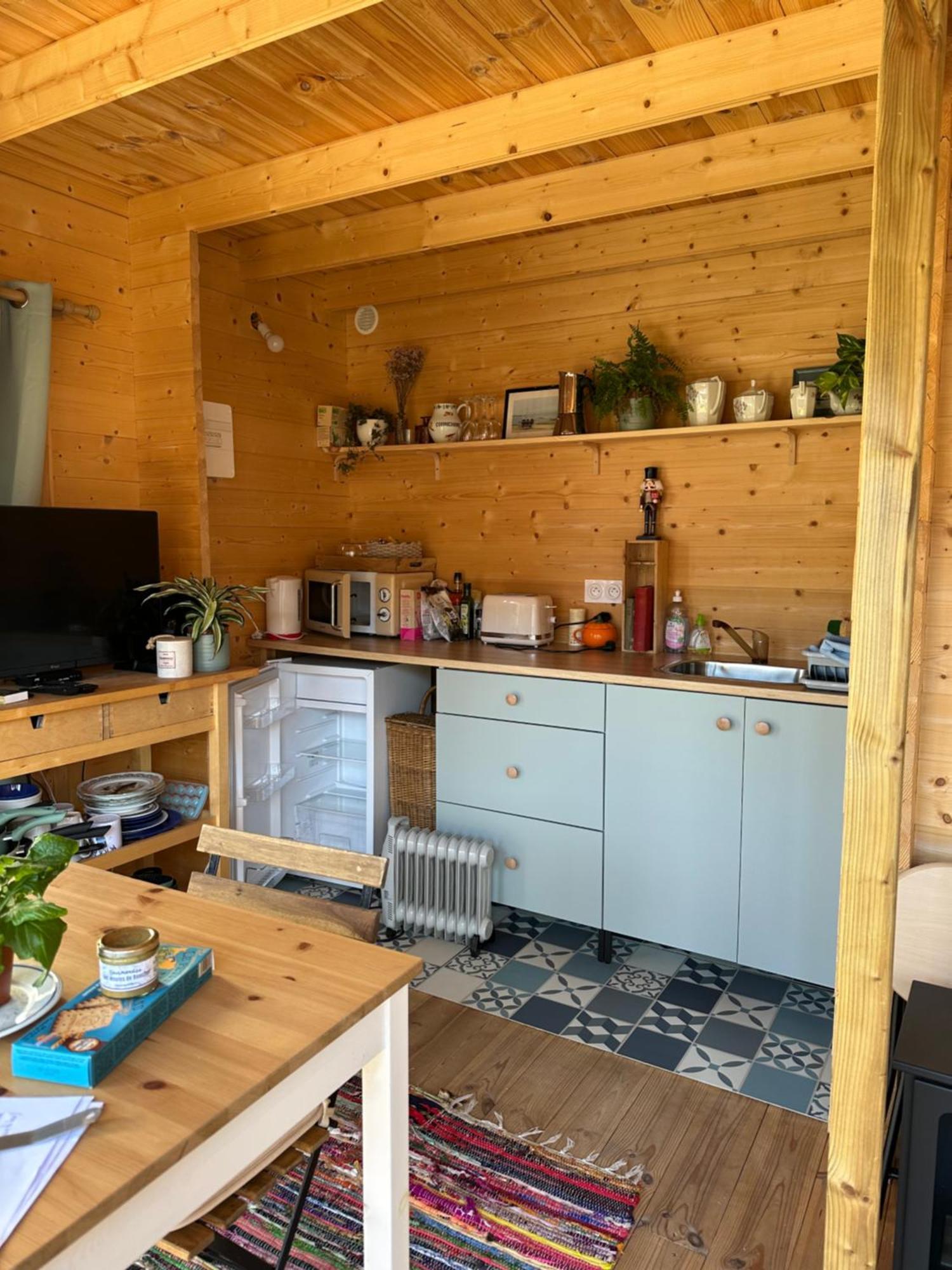 Maison En Bois 1 Chambre 4 Couchages Type Tiny House Γκρανβίλ Εξωτερικό φωτογραφία